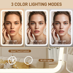 FRANO 3X and 5X magnification showing precise makeup detail