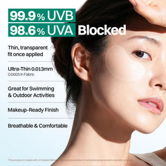 FRANZ patch applied to cheek demonstrating secure active-proof coverage