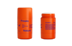 Freaks of Nature front packaging showing compact sun stick and benefit portability