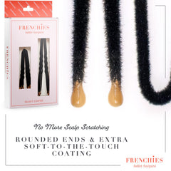 Frenchies rounded coated tips close-up reducing scalp pokes