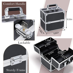 FRENESSA lock and non-slip handle close-up for secure transport and privacy