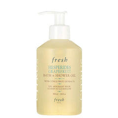 Fresh Hesperides grapefruit lather on hand demonstrating gentle moisturizing cleanse