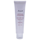 Fresh soy face cleanser front packaging showing bottle and label, gentle daily cleanse benefit