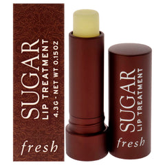Fresh sugar lip treatment front packaging showing tube and tint, promotes easy hydration
