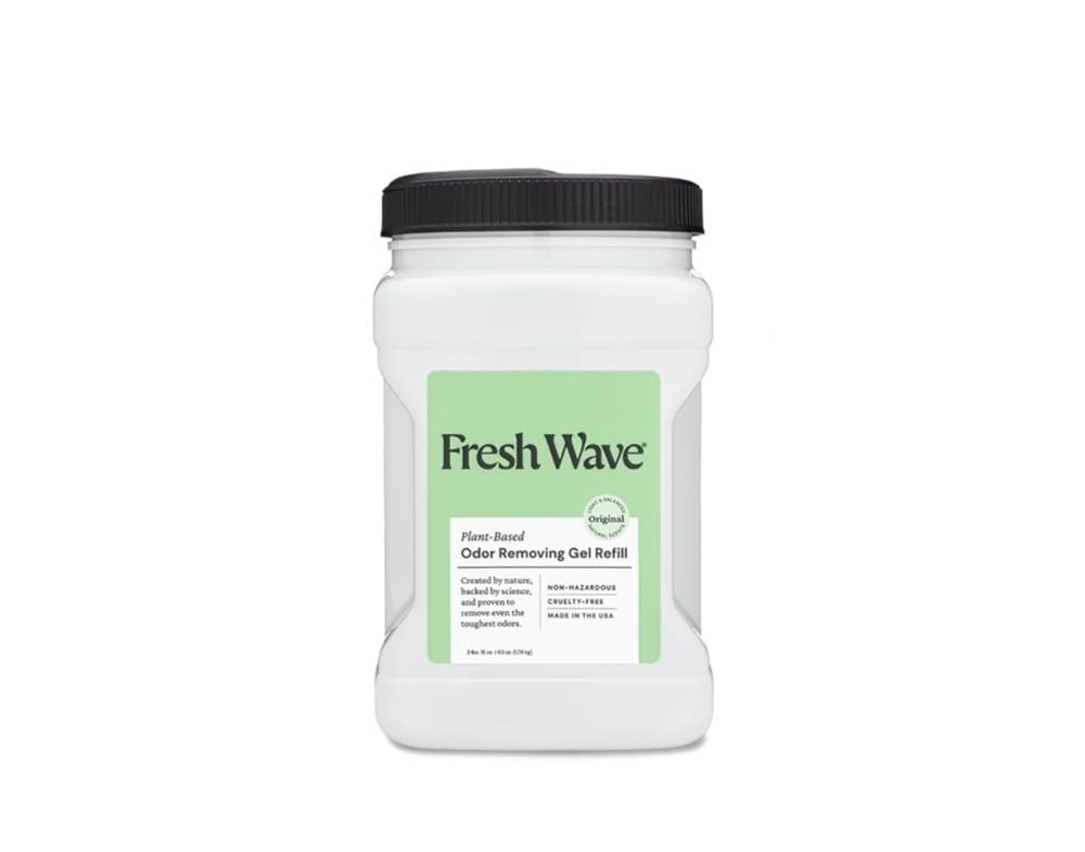 Fresh Wave front packaging showing 63 oz refill and clear labeling for easy replacement