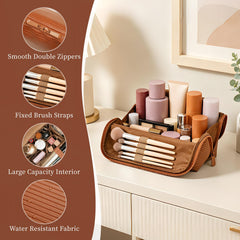 Frilgvenient adjustable dividers rearranged to hold tall bottles and small items securely