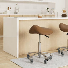 FRNIAMC saddle stool side profile highlighting seat contour benefit