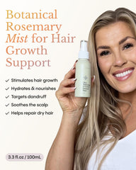 FRØYA nozzle close-up spraying fine mist to hydrate scalp without residue