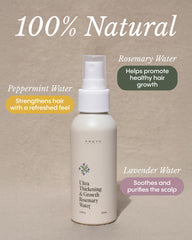 FRØYA mist visible on damp hair showing lightweight texture and smoothing effect
