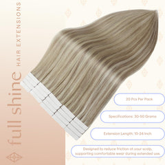 Fshine tape backing detail highlighting secure double-sided adhesive