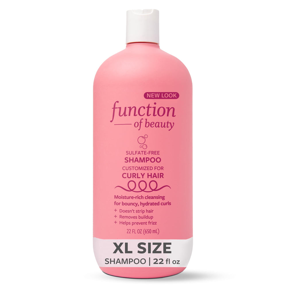 Function of Beauty front packaging showing 22 oz bottle and benefits