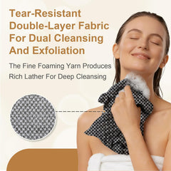 Funfunman Blissal close-up hexagon-weave texture for effective exfoliation