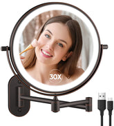 FUNTOUCH front-mounted mirror showing sleek profile and cordless convenience