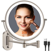 FUNTOUCH front view nickel-mounted mirror showing clean finish and easy access