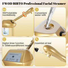 FWOD BIBTO height adjustment with stand extended for varied client positions