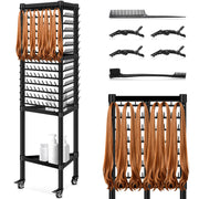 GADFISH front view of black 3-sided rack showing full 420-peg capacity and tidy display