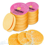 GAINWELL front packaging showing 200 yellow compressed facial sponges and benefits