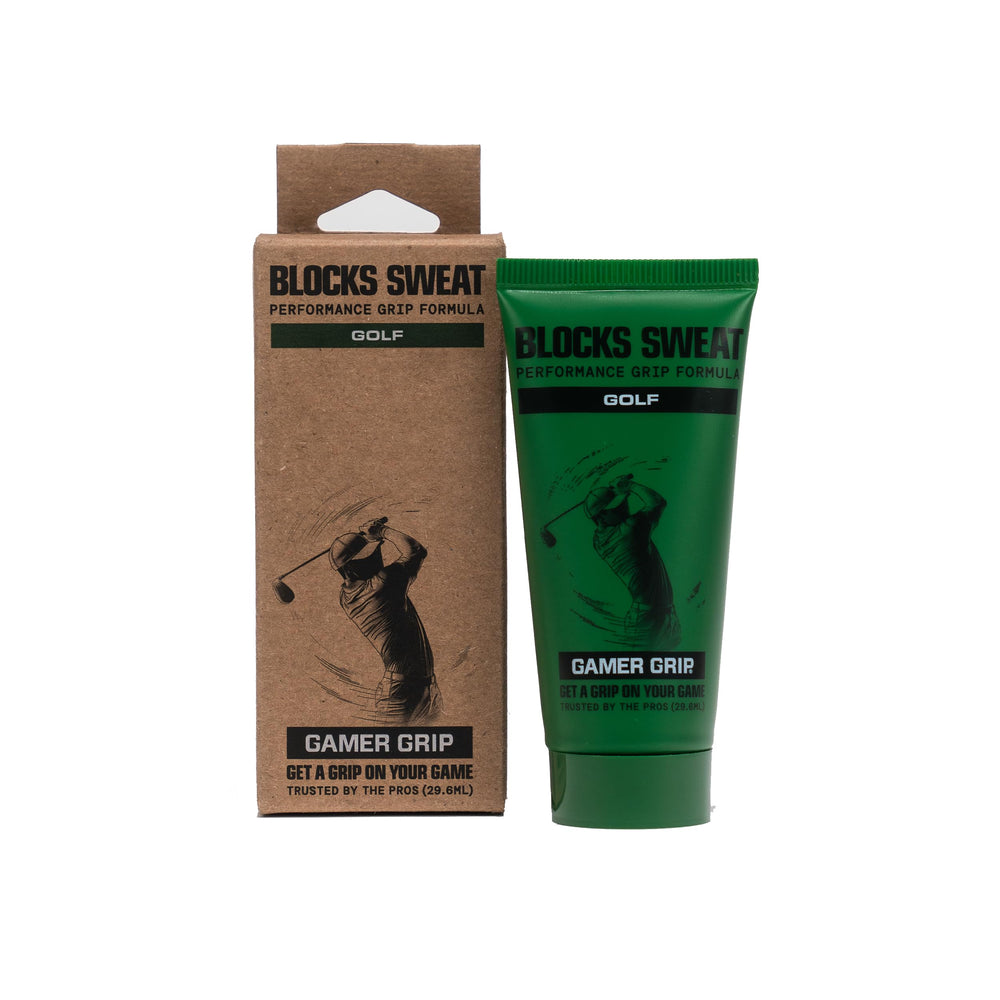 Gamer Grip front packaging showing compact tube and travel-ready design benefit