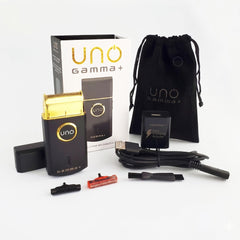 GAMMA+ Uno charger and adapter displayed for universal USB charging convenience