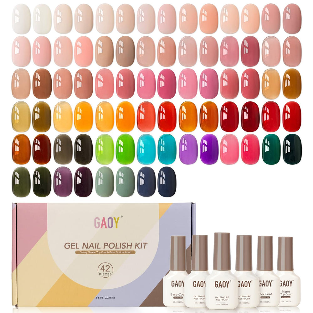GAOY front packaging showing full 42-piece set and easy selection benefit