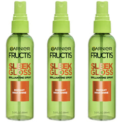 Garnier bottle front packaging showing product and glossy finish benefit