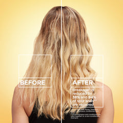 Garnier back label close-up describing ingredients and usage benefits for clarity