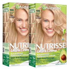 Garnier Nutrisse front box showing shade and benefits for easy selection