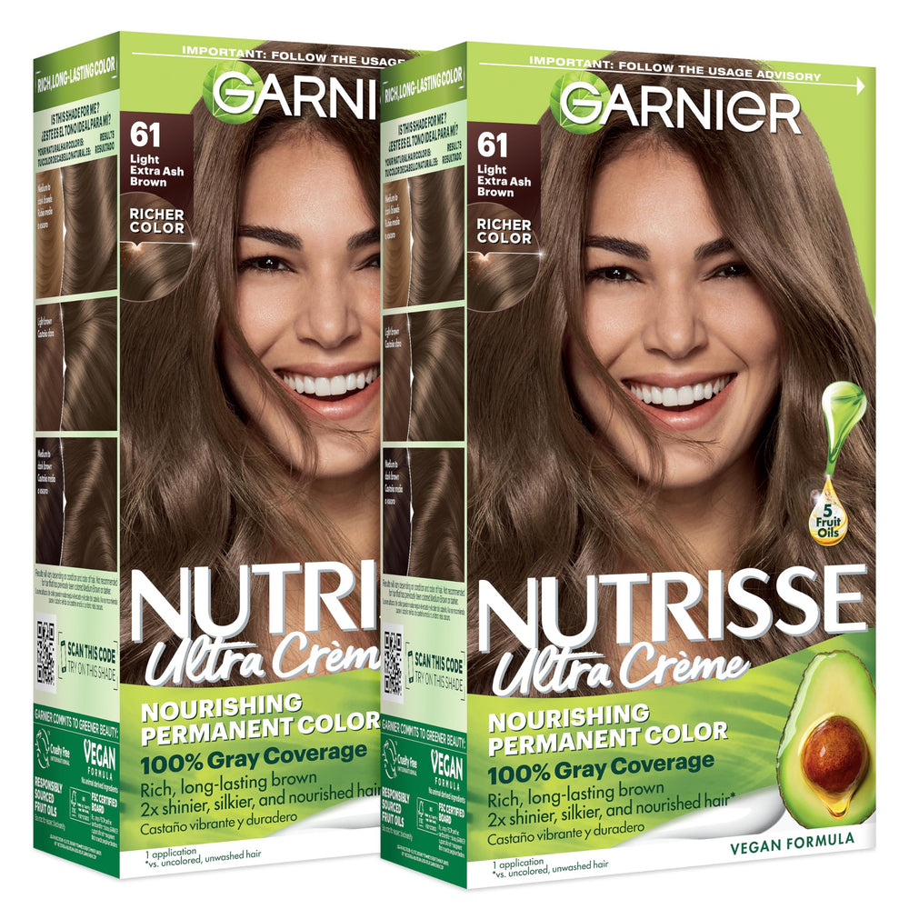 Garnier Nutrisse front packaging showing shade and benefits