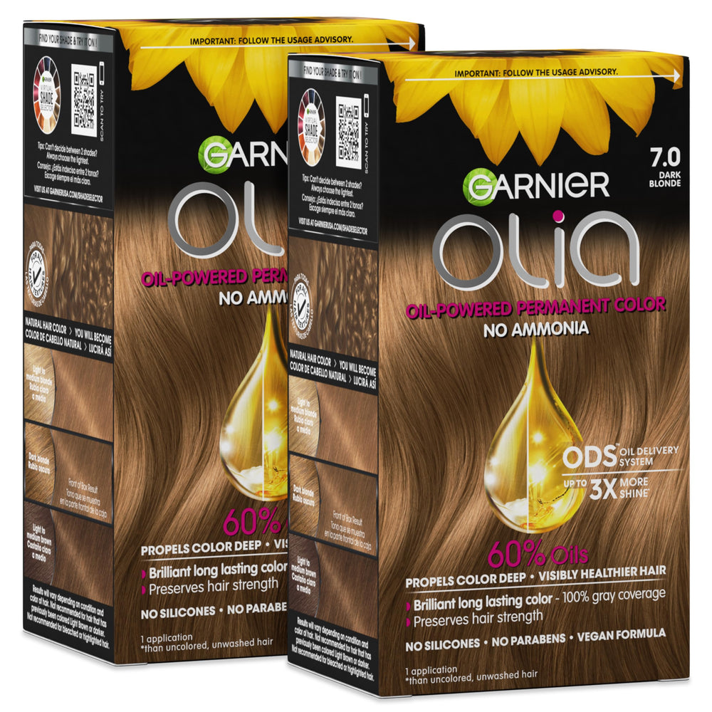 Garnier front packaging showing product and easy identification benefit
