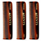 G.B.S front view of tortoise shell comb showing slim profile and elegance