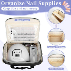 GDNasist upper compartment with lamp and tools for organized access