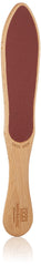 GEHWOL wooden pedicure file front view showing shape and grip for comfortable control