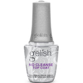 Gelish bottle front view showing brand and glossy finish benefit