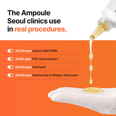 Genabelle serum texture on hand, showing lightweight absorbency and smooth hydration