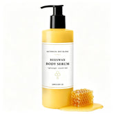 Generic brand front packaging showing 250ml beeswax serum, clear application benefit
