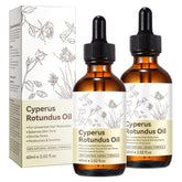 Generic Cyperus rotundus oil front bottle showing pure oil, clear labeling, easy use