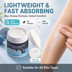 Generic lifestyle shot of cream used on foot and ankle for relief