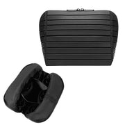 Generic front view of folded bag showing compact travel-ready design and easy carry