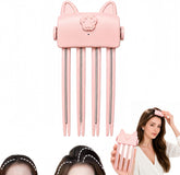Generic heated root volumizer clip front view showing pink finish and compact size, boosts root height