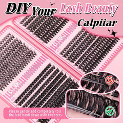 Generic close-up of lash cluster texture for natural blend benefit