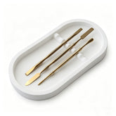 Generic brand oval plaster tray front view showing clean design and tool organization benefit
