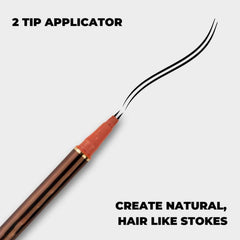 Generic pen dual ultra-fine tips close-up showing flexible nibs for accurate strokes and durability