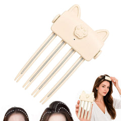 Generic heated root volumizer front view showing compact design and easy clip benefit