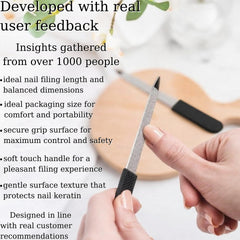 Generic double-sided grit edges showing coarse and fine surfaces for versatility