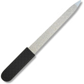 Generic sapphire black nail file front view showing sleek design and balance