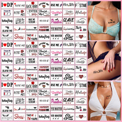 Generic brand close-up of multiple tattoo sheets revealing design variety and detail
