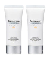 Generic front packaging showing two SPF 50+ tubes for easy daily use