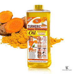 Generic turmeric oil pump closeup demonstrating easy dispensing and controlled use