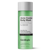 Geologie body wash front bottle showing sleek design and clear label, highlights easy dispensing