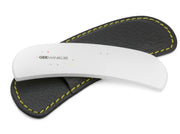 GERmanikure front view showing clear file and leather case for travel convenience